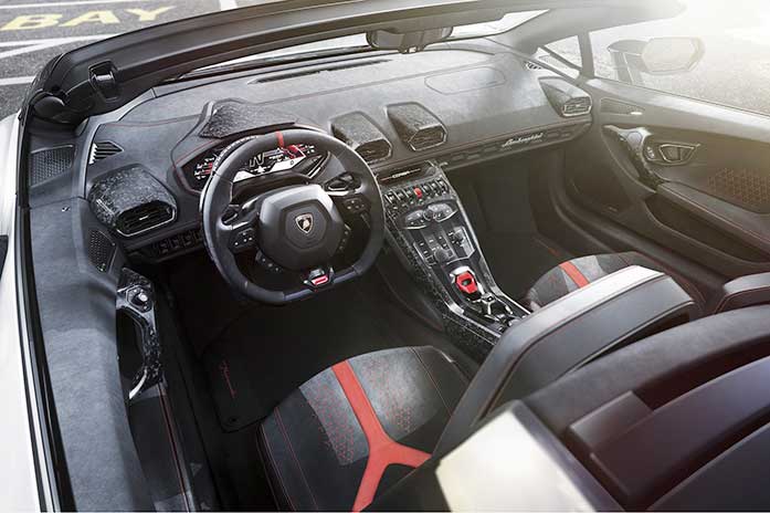 interior lamborghini huracan spyder