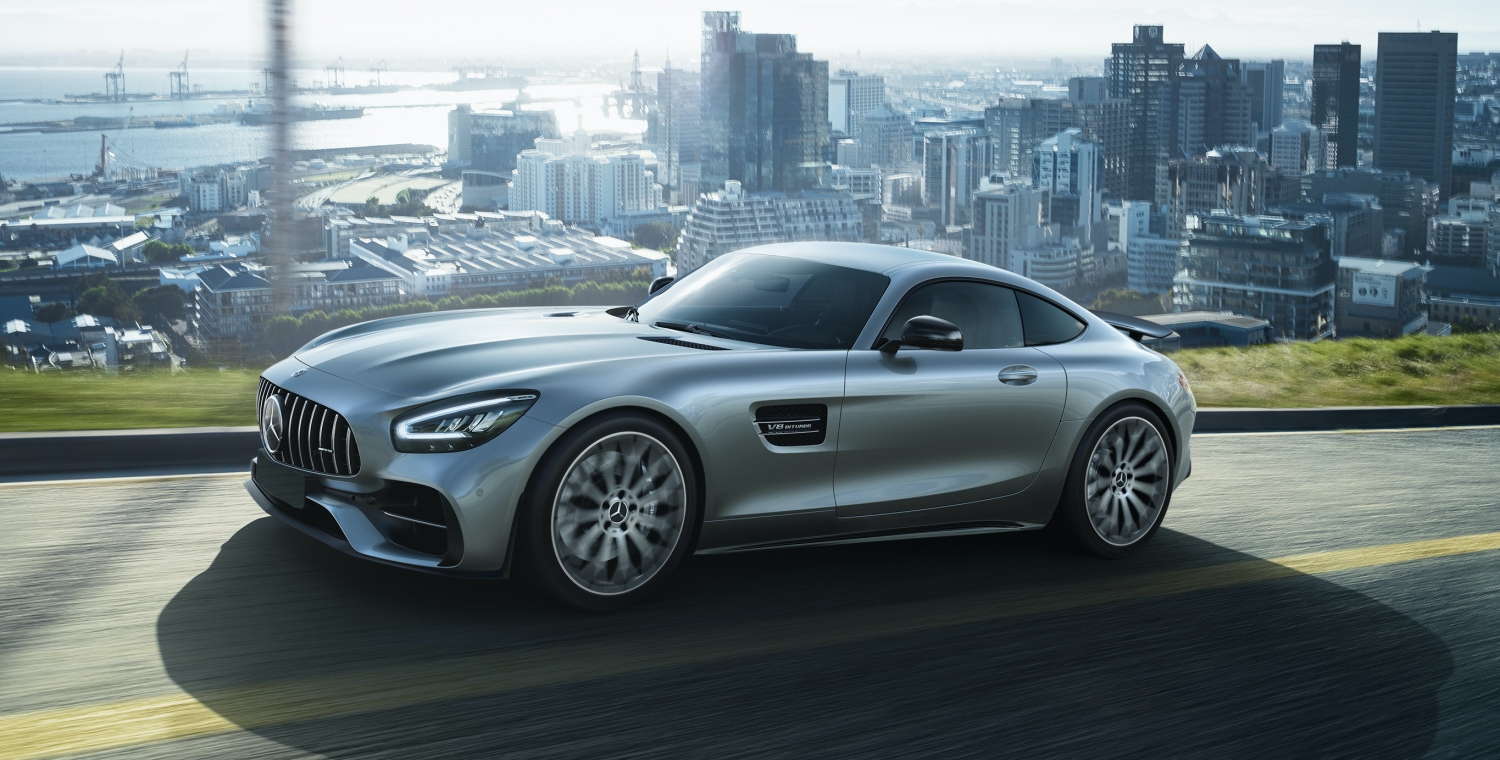 Mercedes AMG GT to rent, luxury sport car LR MC